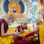 Tenzin Gyatso Instagram - A collection of photographs captured during the ordination ceremony of novice monks and nuns, held at the residence of HHDL in Dharamsala, HP, India on March 2, 2023. Photos by Tenzin Choejor #dalailama #buddhism #ordination #monk #india #tibet #tibetan