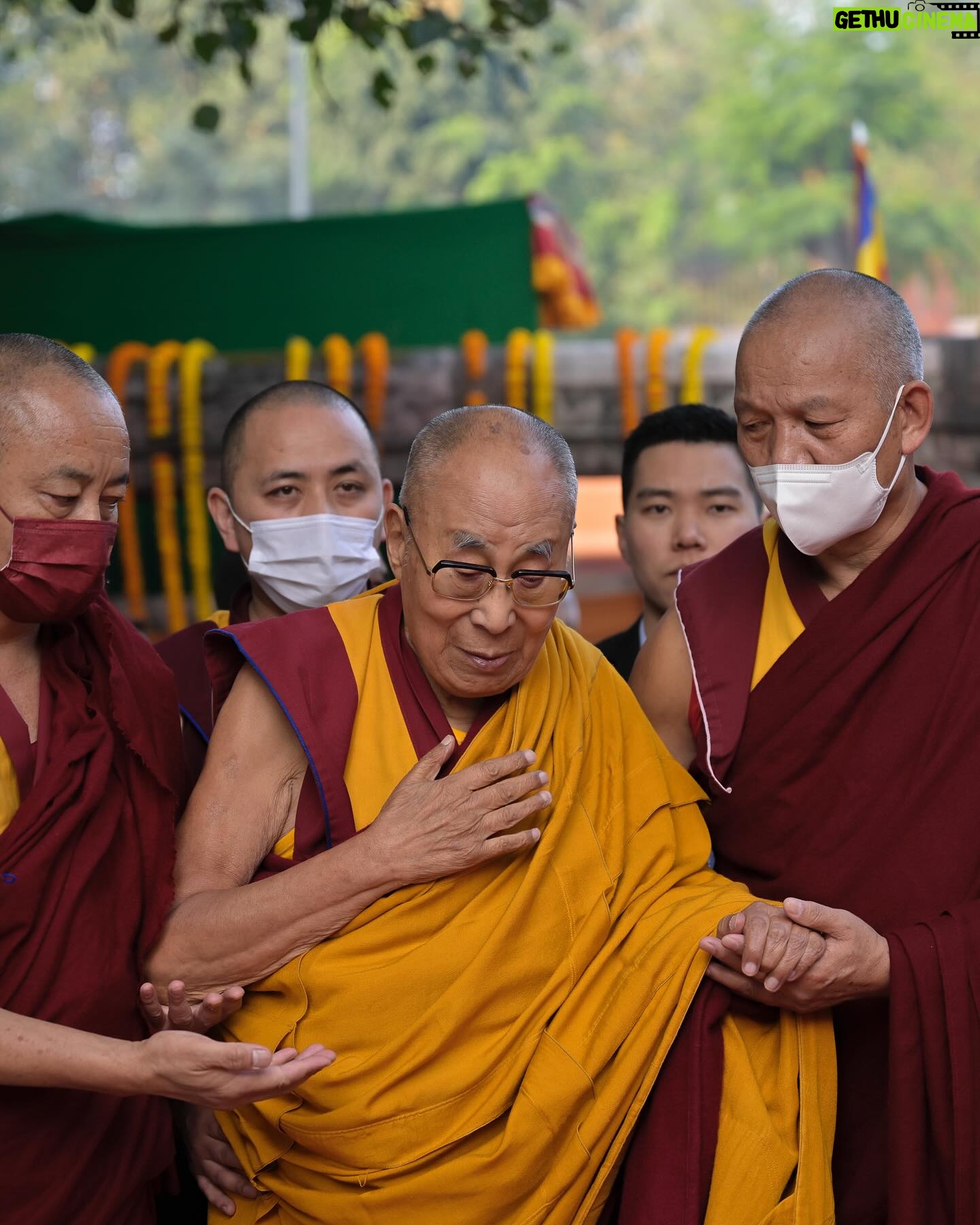 Tenzin Gyatso - 79.3K Likes - Pilgrimage to Mahabodhi Temple in Bodhgaya, Bihar, India on December 16, 2023. #dalailama #bodhgaya #pilgrimage