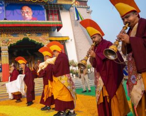 Tenzin Gyatso Instagram - Long life offering ceremony to HHDL by Nyingma tradition of Tibetan Buddhism at Palgyul Namdroling Monastery in Bodhgaya, Bihar, India on January 18, 2023. #dalailama #bodhgaya