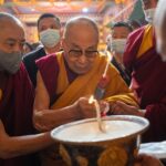 Tenzin Gyatso Instagram - Long life offering ceremony to HHDL by Nyingma tradition of Tibetan Buddhism at Palgyul Namdroling Monastery in Bodhgaya, Bihar, India on January 18, 2023. #dalailama #bodhgaya
