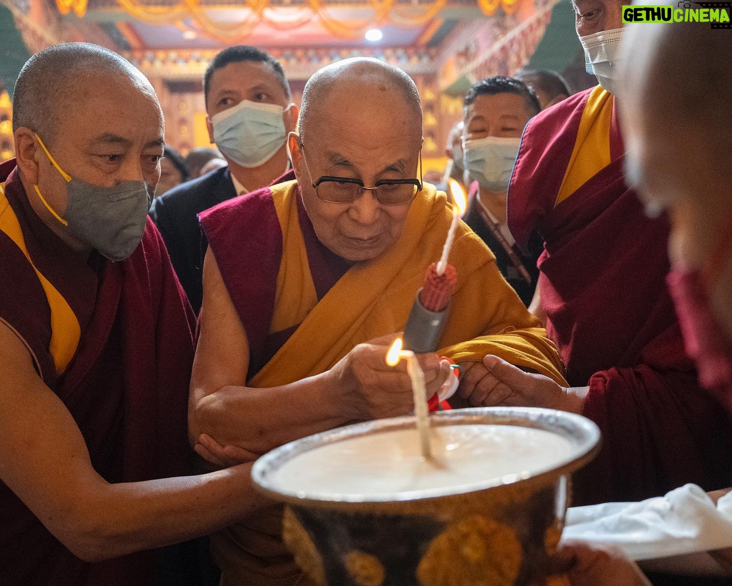 Tenzin Gyatso - 79.6K Likes - Long life offering ceremony to HHDL by Nyingma tradition of Tibetan Buddhism at Palgyul Namdroling Monastery in Bodhgaya, Bihar, India on January 18, 2023. #dalailama #bodhgaya