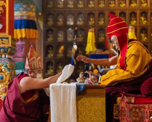 Tenzin Gyatso Instagram - Long life offering ceremony to HHDL by Nyingma tradition of Tibetan Buddhism at Palgyul Namdroling Monastery in Bodhgaya, Bihar, India on January 18, 2023. #dalailama #bodhgaya