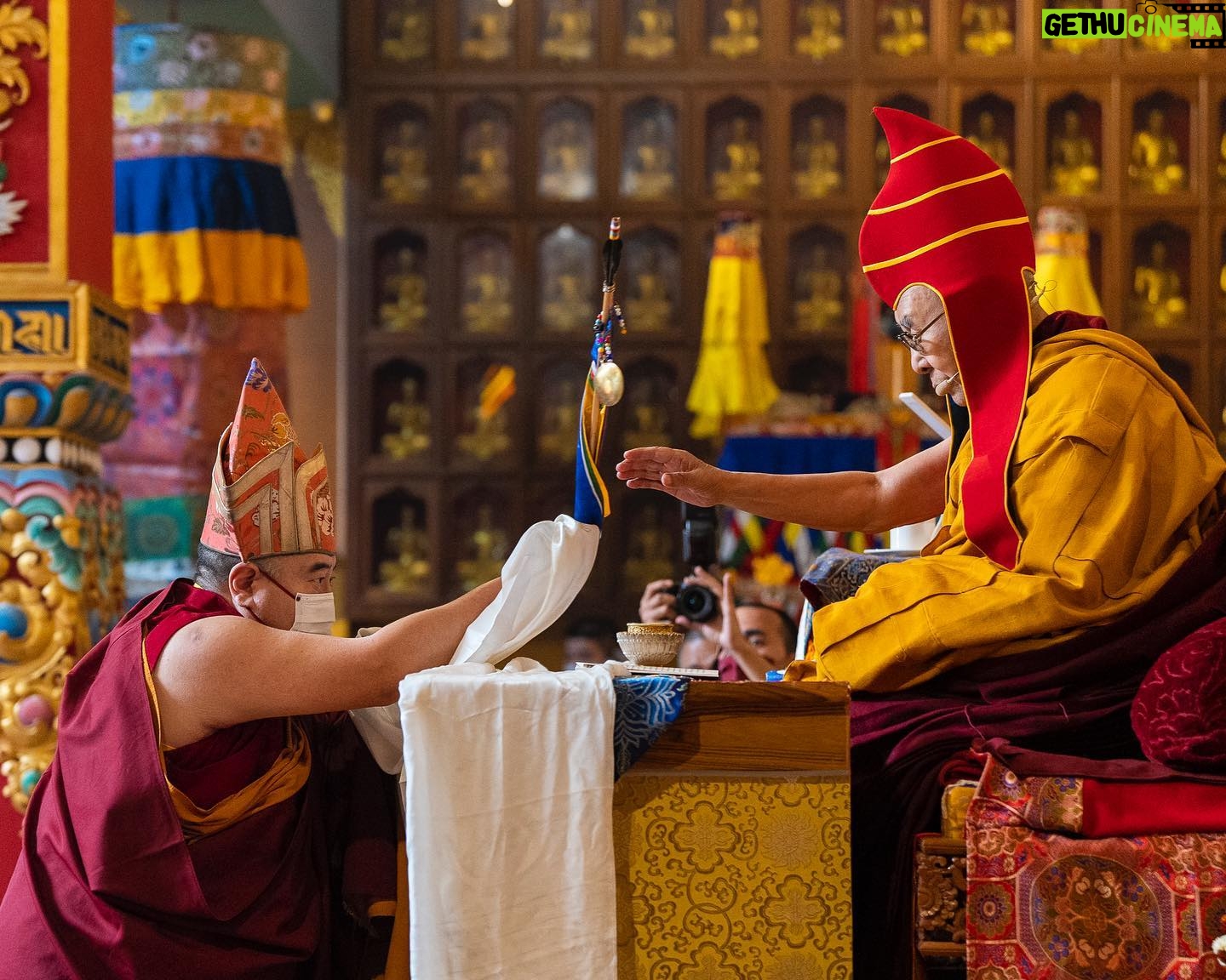 Tenzin Gyatso - 79.6K Likes - Long life offering ceremony to HHDL by Nyingma tradition of Tibetan Buddhism at Palgyul Namdroling Monastery in Bodhgaya, Bihar, India on January 18, 2023. #dalailama #bodhgaya