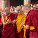 Tenzin Gyatso Instagram - Long life offering ceremony to HHDL by Nyingma tradition of Tibetan Buddhism at Palgyul Namdroling Monastery in Bodhgaya, Bihar, India on January 18, 2023. #dalailama #bodhgaya