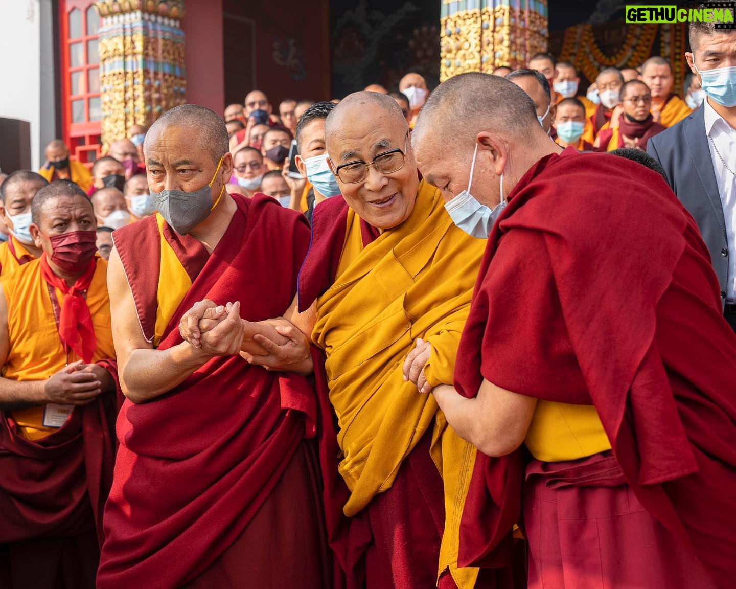 Tenzin Gyatso - 79.6K Likes - Long life offering ceremony to HHDL by Nyingma tradition of Tibetan Buddhism at Palgyul Namdroling Monastery in Bodhgaya, Bihar, India on January 18, 2023. #dalailama #bodhgaya