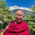 Tenzin Gyatso Instagram - HHDL enjoying a beautiful spring day on the veranda of his residence in Dharamsala, HP, India on April 7, 2023. Photo Ven Tenzin Jamphel #dalailama