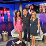 Teresa Giudice Instagram - So much fun catching up with my girl @kithoover & the always lovely @mariolopez! Tune in tomorrow to @accesshollywood for some salty and sweet fun! 🎥💛🎬