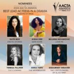 Teresa Palmer Instagram - Beyond grateful!! This is such an honour and to be in the company of such gifted nominees completely lights me up. Congrats to #Theclearing creatives for our Best Mini Series nomination too! Thank you to the whole team for their stellar efforts and to @elisewednesday & Matt for writing such a heartbreaking and emotionally layered character that I had the immense gift of getting to navigate. @jlwalk, @gracieotto & @judetroyirish THANK YOU 🙏🙏 See you at the @aacta’s in Feb!!!