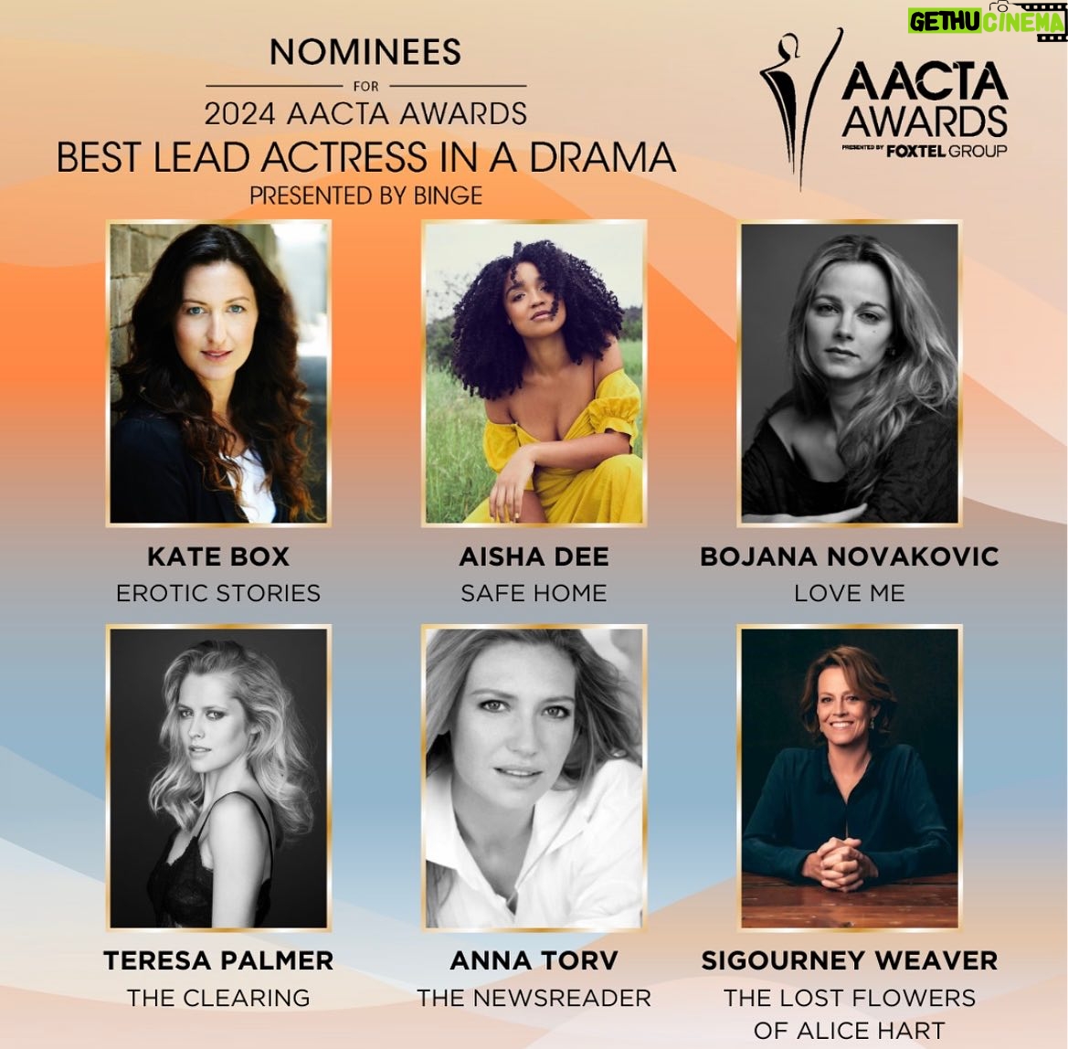 Teresa Palmer Instagram - Beyond grateful!! This is such an honour and to be in the company of such gifted nominees completely lights me up. Congrats to #Theclearing creatives for our Best Mini Series nomination too! Thank you to the whole team for their stellar efforts and to @elisewednesday & Matt for writing such a heartbreaking and emotionally layered character that I had the immense gift of getting to navigate. @jlwalk, @gracieotto & @judetroyirish THANK YOU 🙏🙏 See you at the @aacta’s in Feb!!!