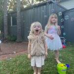 Teresa Palmer Instagram – It’s Prairie party time!! 🌙🧚🏻 Happy 2nd birthday sweetheart. What a day 🤪🥰✨💤⁣
⁣
The sun came out and shined it’s goodness down on us all! such awesome friends showed up to celebrate you today Miss Moon! nothing like the chaos of a birthday party with sugar junkie kids running wild makes me happier, Legit! ⁣
⁣
We also had a bunch of legends upleveling the party today like Nat from @oldmacfarmssasouth who brought her sweet furry friends for cuddles, @vanessavoodoo rocking not only the coolest hair in town but also the maddest skill set decorating these little human faces. (She’s NEXT LEVSSS Adelaide!) And the beautiful Anita from @smalldelights showing up year after year, kid after kid and making the most beautiful and TASTY vegan birthday cakes in all the land. Also @oasisinadelaide, what a perfect sanctuary you’ve created here and we felt so excited to host the party in this beautiful space, loved seeing all these little people filling the home up with joy. Also mad props to my Dad KP and @kaarenpalmerchampagne for bringing the booze which the adults guzzled heartily and the freshly made bread with truffle oil #winning ⁣
⁣
Can’t believe our baby of the family is 2! 🥹🥹⁣
⁣
P.s Figured out my fav ditch-the-junkyass-party-bag hack; buy cheap white t-shirts in all different sizes plus fabric paints, glitter & markers and let the kids run amok weeeee k ✌🏼