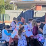 Teresa Palmer Instagram – It’s Prairie party time!! 🌙🧚🏻 Happy 2nd birthday sweetheart. What a day 🤪🥰✨💤⁣
⁣
The sun came out and shined it’s goodness down on us all! such awesome friends showed up to celebrate you today Miss Moon! nothing like the chaos of a birthday party with sugar junkie kids running wild makes me happier, Legit! ⁣
⁣
We also had a bunch of legends upleveling the party today like Nat from @oldmacfarmssasouth who brought her sweet furry friends for cuddles, @vanessavoodoo rocking not only the coolest hair in town but also the maddest skill set decorating these little human faces. (She’s NEXT LEVSSS Adelaide!) And the beautiful Anita from @smalldelights showing up year after year, kid after kid and making the most beautiful and TASTY vegan birthday cakes in all the land. Also @oasisinadelaide, what a perfect sanctuary you’ve created here and we felt so excited to host the party in this beautiful space, loved seeing all these little people filling the home up with joy. Also mad props to my Dad KP and @kaarenpalmerchampagne for bringing the booze which the adults guzzled heartily and the freshly made bread with truffle oil #winning ⁣
⁣
Can’t believe our baby of the family is 2! 🥹🥹⁣
⁣
P.s Figured out my fav ditch-the-junkyass-party-bag hack; buy cheap white t-shirts in all different sizes plus fabric paints, glitter & markers and let the kids run amok weeeee k ✌🏼
