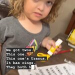 Terra Jolé Instagram - My favorite part of homework is when Penny teaches me! My mom was never home early enough to do homework with me, but I truly love this side of motherhood. Really seeing how your child advances is magical. 💚 When I asked if she would share her chips, she sounded a bit like Trixie before she bit me. Lol. The side eye was next level.