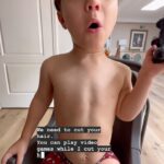 Terra Jolé Instagram - Bottom line, it’s our fault for not locking up the scissors. Cutting his hair to fix the bald spots meant a full buzz. As Gray is autistic, this is always an emotional event. Sweet Penny tried to help her little brother get it done. Hair will grow back, and hopefully one day he’ll enjoy or tolerate a haircut. 🥸 #autism #haircut #autismacceptance #autismawareness