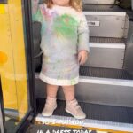Terra Jolé Instagram – This mama didn’t think for one second that Penny would be running in her school’s color run. 🤣 I haven’t seen her this happy coming home from school in a while, so I’ll take it. 💚. Just being honest , I think I like the dress more now. Lol. 🤌🏼 #colorrun #familygoals #penelopecharlevoix