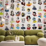 Terry Crews Instagram - We could not be more thrilled for the launch of our newest collection with @terrycrews, Iconographic! This wallcovering collaboration pays homage to his diverse talents and multifaceted career by recognizing the figures that have inspired him along the way. Handpicked pioneers and changemakers across entertainment, art, architecture, and sports are illustrated by both Terry and our own design team. Playful graphic elements layered atop the graphite drawings create pops of color and unexpected interventions in the portraits. Portrait by @perbernalphoto