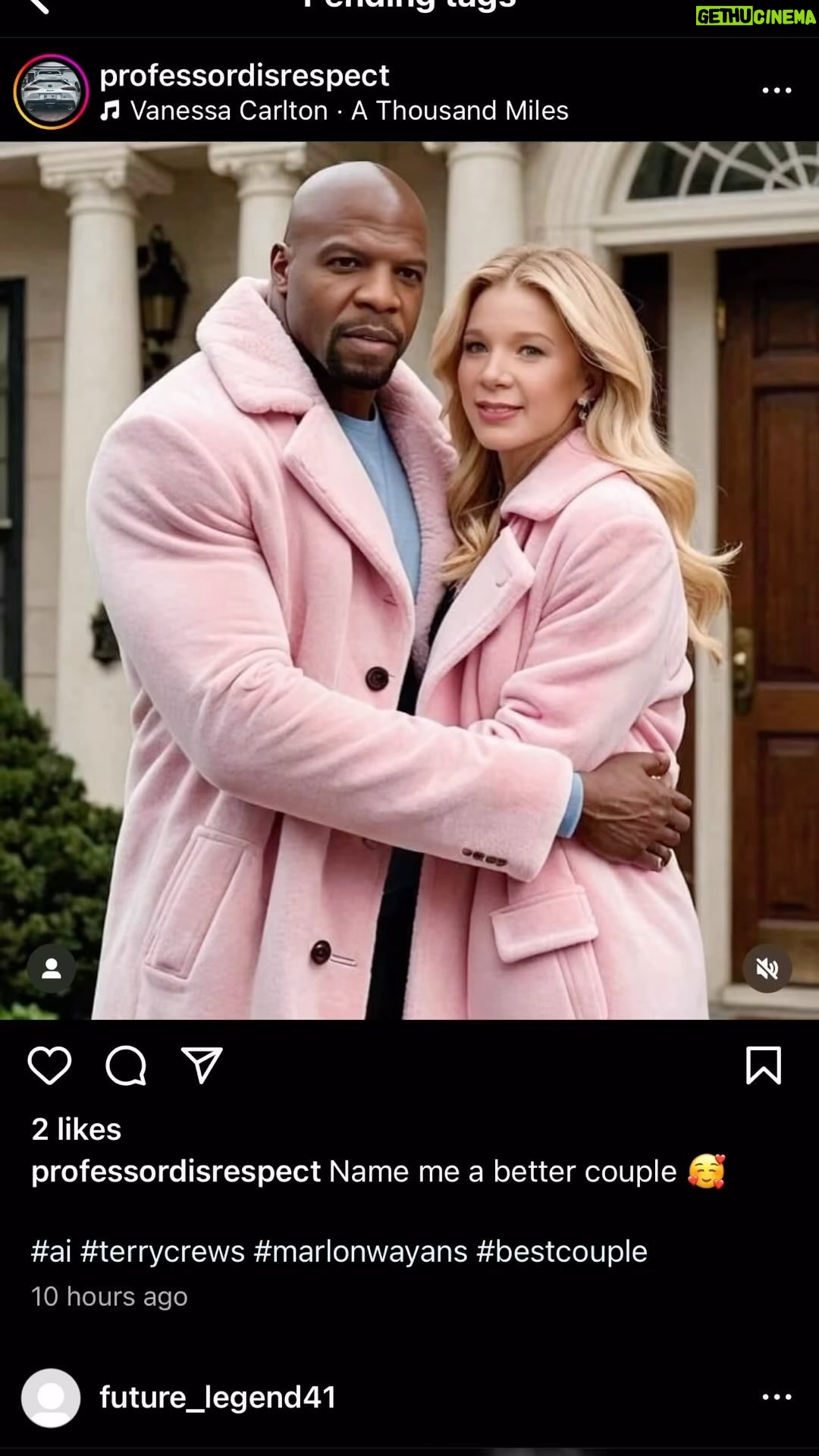 Terry Crews - 1.2 Million Likes - The internet has officially gone too far… It’s too warm for that coat! 😂😂😂