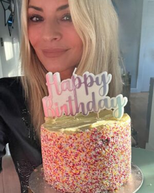 Tess Daly Instagram - Thank you so much for all the lovely birthday well wishes…feeling very grateful🙏🎂🎉