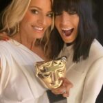 Tess Daly Instagram - WE WON best Entertainment Show✨😍 thank you to @bafta for this incredible acknowledgement of what a production @bbcstrictly is 🙏 this one is for everyone that tunes in at home and our brilliant Strictly team who work SO hard with so much LOVE ❤️ Woohooo! We’re celebrating our 20th year of Strictly this year and this is the perfect present! So grateful 🙏❤️