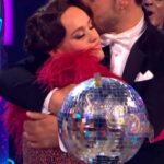 Tess Daly Instagram - And it’s over for another year! ✨ Congratulations to this years @bbcstrictly winners @ellielouiseleach & @vitocoppola our wonderful finalists @bobbybrazier & @diannebuswell and @laytonwilliams & @nikita_kuzmin and ALL of our brilliant couples for making this a wonderful series👏 the standard of dancing was just incredible; so many records were broken; so many amazing stories told and great friendships made. A big thanks to all of our crew who work so hard to make the show something to look forward to every year! And thanks so much to you at home for watching❤️ Love the second pic of our 3 couples having a group hug before we announced the winner, making lifelong memories 🥰