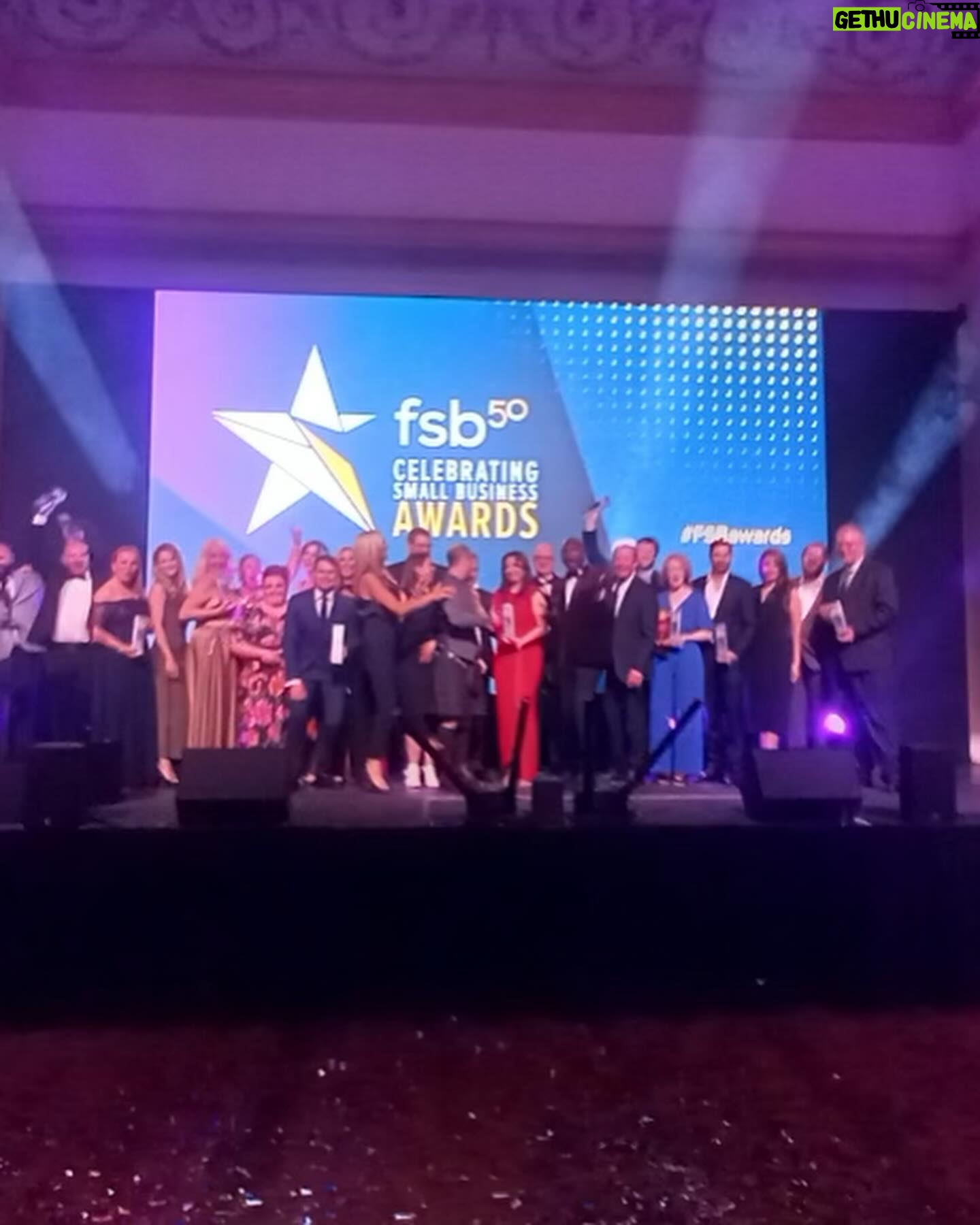 Tess Daly Instagram - Honoured to take part in the Federation of Small Business Awards 50th anniversary celebrations last night β¨ as a small business owner myself it was hugely inspiring to be in a room with some of the best innovators in the business π