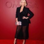 Tess Daly Instagram - What a week that was💥 The silver bag from my @officialbiba range got a red carpet moment on the fabulous Hannah_waddingham✨ warm welcomes were had for @vernonkay return @bbcradio2 plus this mornings beautiful sunrise ☀️ hope you’re all having a good one 🥰