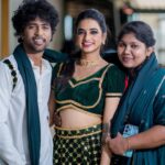 Thamizh Selvi Instagram - Day, look, partner- Perfect 🤍 Watch us perform tomorrow at @vijaytelevision Makeup by @sri_makeoverz Photographer: @hustlersjaya