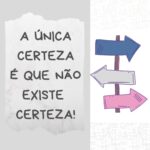 Thays Gorga Instagram – São muitos os caminhos, muitas as possibilidades e desafiador tomar decisões, afinal como dizem: “cada escolha uma renúncia”.
E são tantas as opções e as opiniões, que em busca de certezas, algumas vezes travamos e não agimos em direção alguma. E aí, o tempo passa, o ano passa, a vida passa…
Certeza  mesmo nunca teremos de nada, mas é caminhando que se faz o caminho.
Aproveite que é início de ano e comece. Aceite que muitos erros virão, mudanças acontecerão e o destino final pode não ser o esperado inicialmente, mas não deixe a vida passar sendo espectador. Tome uma decisão, pare de adiar, de se dar desculpas. A vida recompensa a ação! (aprendi essa frase com a querida @brufioretti)

#autoestima #autocuidado #expansaodaconsciencia #incertezasdavida