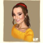 Thays Gorga Instagram – #TBT do dia que virei desenho! 
Me sentindo a Bela pelas mãos do talentoso @artsbygu do @guh_pdr

Alguém também achou que fiquei parecida ou sou eu me achando?🤣

#belaeafera #vireidesenho #arte #caricaturas