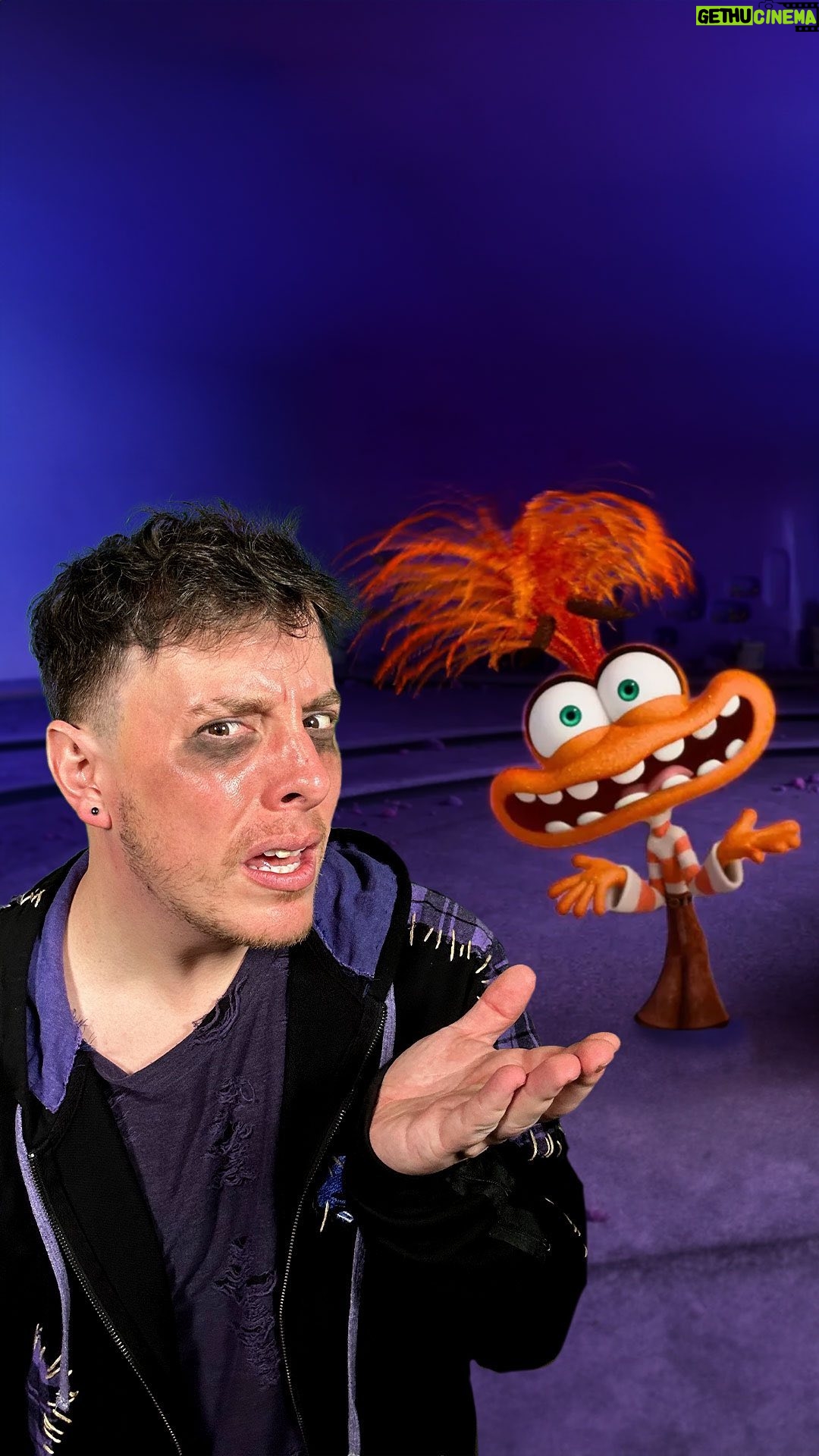 Thomas Sanders Instagram - NEW Sanders Asides: “Virgil Reacts to Anxiety from Inside Out 2” 🌩️ (Link up in my bio! ☝️) #sanderssides #anxiety #insideout #pixar #virgilsanders #pattonsanders #romansanders #logansanders #janussanders #remussanders #comedy #relatable