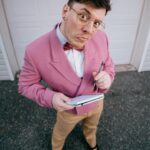Thomas Sanders Instagram - Think Pink 🦩 Celebrated the anniversary of the first episode of one of my series, Cartoon Therapy, over the weekend, so we put together a look inspired by Dr. Emile Picani himself. Happy Birthday, Doc! If you have a cartoon you highly recommend checking out, comment it down below!