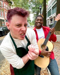 Thomas Sanders Instagram - “A new heartfelt song inspired by our love!” 🍬🦇 Gary Prince and Marshall Lee stole my heart in Fionna and Cake, so this Halloween is for them. Thank you to the awesome @djcroft_ for being an amazing Marshall!! #cosplay #marshalllee #garyprince #adventuretime #fionnaandcake #gumlee