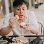 Thomas Sanders Instagram - Presenting… the BEST way to eat a cupcake… 🧁 To think where I was at emotionally on my last birthday compared to where I am now… I have so much to be thankful for. I’m grateful to my friends for their support and comfort. I’m grateful to my career, which has graciously allowed me to turn what brings me joy into something that can sustain myself. And I’m also grateful for finding so much of my self-worth this year, bringing me up from my lowest point last March. I made it through that storm to where I am now, and I couldn’t feel more lucky. To all of you who encourage me in any small way… I sincerely thank you from the bottom of my heart. Looking forward to what this next year will bring. 💜🎂 (Photography: @jameslightner)