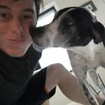 Thomas Sanders Instagram - This past weekend, I had to say goodbye to Oliver. It was his time, and I know he’s now running in big green fields somewhere, maybe hanging once again with his ole pal, Lucy. I love you, Oliver. Forever my sassy lassie. 🖤