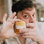 Thomas Sanders Instagram - Presenting… the BEST way to eat a cupcake… 🧁 To think where I was at emotionally on my last birthday compared to where I am now… I have so much to be thankful for. I’m grateful to my friends for their support and comfort. I’m grateful to my career, which has graciously allowed me to turn what brings me joy into something that can sustain myself. And I’m also grateful for finding so much of my self-worth this year, bringing me up from my lowest point last March. I made it through that storm to where I am now, and I couldn’t feel more lucky. To all of you who encourage me in any small way… I sincerely thank you from the bottom of my heart. Looking forward to what this next year will bring. 💜🎂 (Photography: @jameslightner)