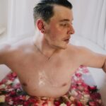 Thomas Sanders Instagram - This is how I always bathe, what do you mean🌷 Photography: the awesome @jameslightner! Thanks for always wanting to try fun ideas like this! Major thanks to @thelaureloakinn for letting us try this experimental shoot in one of their awesome suites!
