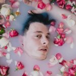 Thomas Sanders Instagram - This is how I always bathe, what do you mean🌷 Photography: the awesome @jameslightner! Thanks for always wanting to try fun ideas like this! Major thanks to @thelaureloakinn for letting us try this experimental shoot in one of their awesome suites!