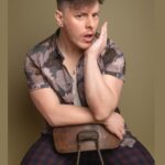 Thomas Sanders Instagram - 1) Minding my own business with my friend —-> 2) Overhearing some drama next to me —-> 3) Turning back to my friend. I am no longer minding my own business. (Photography: @joshuagoingphoto)
