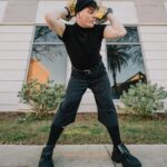 Thomas Sanders Instagram - Feeling Cluelesss… 💛 This past weekend marked six years since my character, Janus (AKA the embodiment of my Deceit) made his first appearance. So we went for a look inspired by him, which ended up looking like it borrowed from the Clueless wardrobe. Kinda obsessed with the very deceiving pants… Happy Birthday, Janus 🎂 Photography: @jameslightner Wardrobe: @dpstyledme