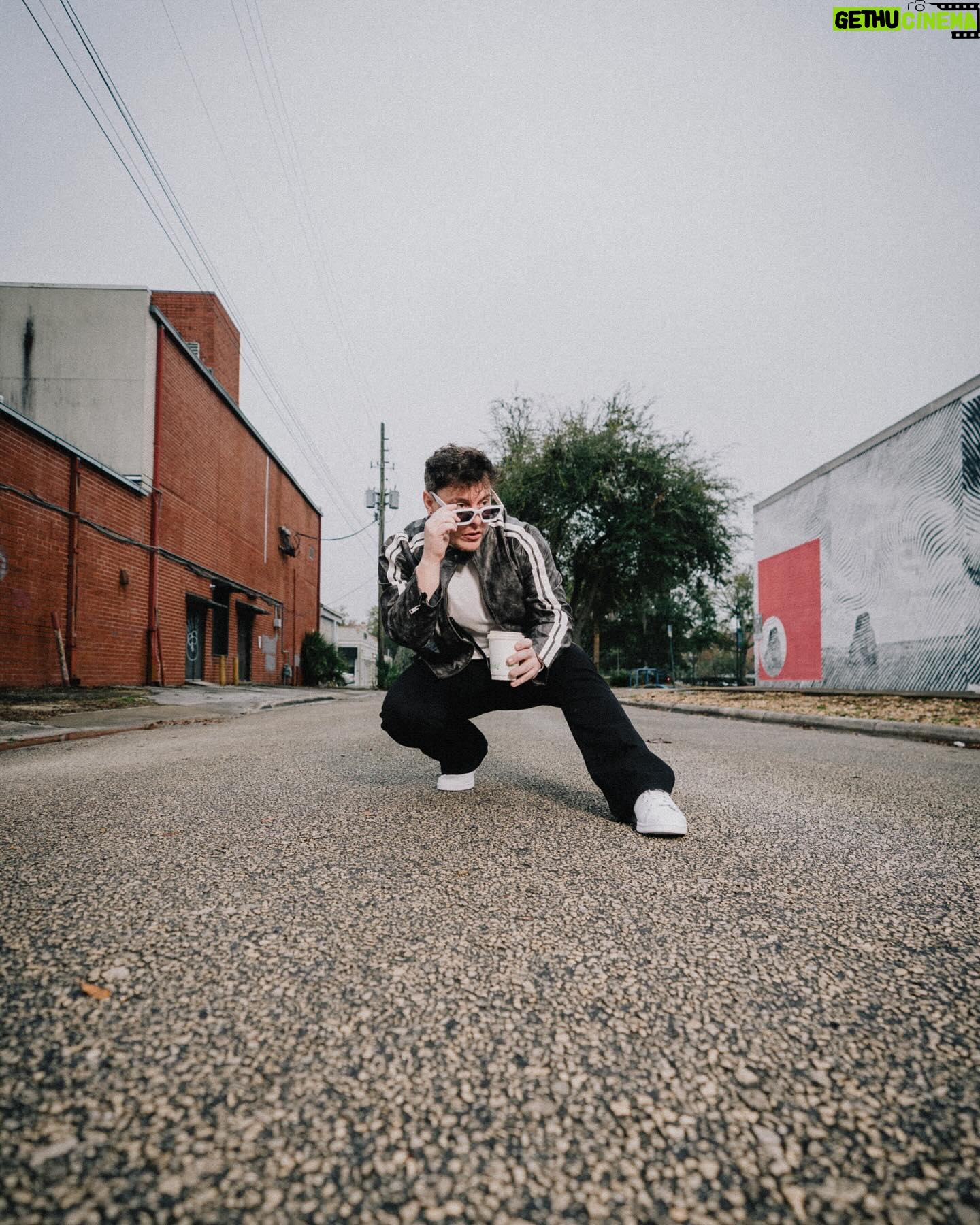 Thomas Sanders Instagram - Taking my coffee black… and white. 🖤🤍 Frickin SIX years since the character known as “Sleep” was introduced in my short videos, and I couldn’t get enough of him. Created a look inspired by him to celebrate! Happy “Birthday”, Sleep 🖤🤍 (📸: @jameslightner; 👕: @dpstyledme)