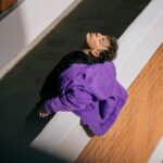 Thomas Sanders Instagram - We actually got the pelt of Grimace in order to make this jacket for a Virgil-inspired look. 💜 Just celebrated 7 years since the introduction of Virgil. Happy “Birthday”, dude 🎂💜 (📸: @jameslightner; 👕: @dpstyledme)