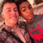 Thomas Sanders Instagram - A little Dump-vember 🍂 1: Embracing sleeveless tees RIGHT as fall begins… at least I’m in Florida so the cold will last two weeks 2: My dad got to see me as Sweeney. This man supports everything I do, and I’m the luckiest guy in the world for it. 3: Working slowly but surely towards some kinda body in the gym 4: Being on Eat the Menu with @keithhabs was delicious and frickin hilarious!! I love that guy so much. 🍳 5: Got to react to some WILD stuff at @reactmedia!! I had a fantastic time, they were wonderful! 6: Had to dress up as Spider-Man for at least ONE Halloween get-together 7: Gavin just continues to be one of my favorite people in the world 8: Kinda been loving the pink hair look! 9: Karaoke night with the Sweeney crew. Judge Turpin and Beadle Bamford singing “Don’t Go Breaking My Heart” was a true treasure of a memory 10: We had two guests make friendship bracelets for almost EVERYONE in the Sweeney cast!! What an incredible gift. I feel so frickin lucky. 💜