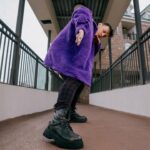 Thomas Sanders Instagram - We actually got the pelt of Grimace in order to make this jacket for a Virgil-inspired look. 💜 Just celebrated 7 years since the introduction of Virgil. Happy “Birthday”, dude 🎂💜 (📸: @jameslightner; 👕: @dpstyledme)