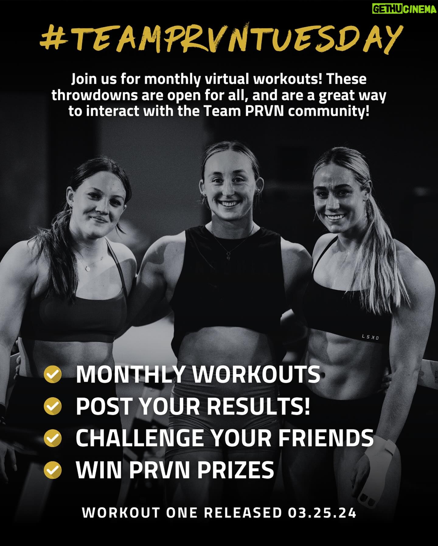 Tia-Clair Toomey Instagram - Team PRVN is growing and we are so THANKFUL for each of you! MARK YOUR CALENDARS! 📆 Next week we will release our FIRST #TeamPRVNTuesday community workout, so be on the lookout for more details. You won’t want to miss this! Tag someone below who you will be throwing down with! #TeamPRVN #leavenodoubt