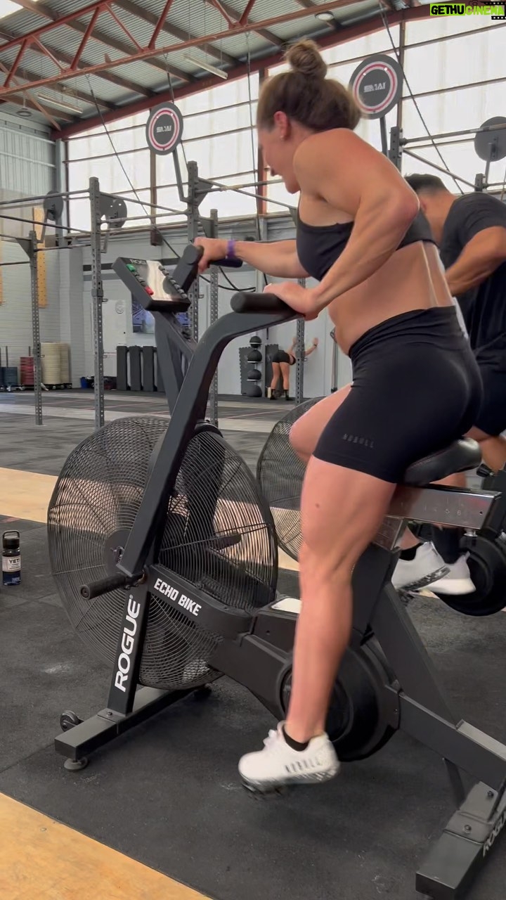 Tia-Clair Toomey - 26.4K Likes - Not sure who is enjoying these @roguefitness Echo Bike intervals more, Willow or Uncle @mattorr__ & I. 😂