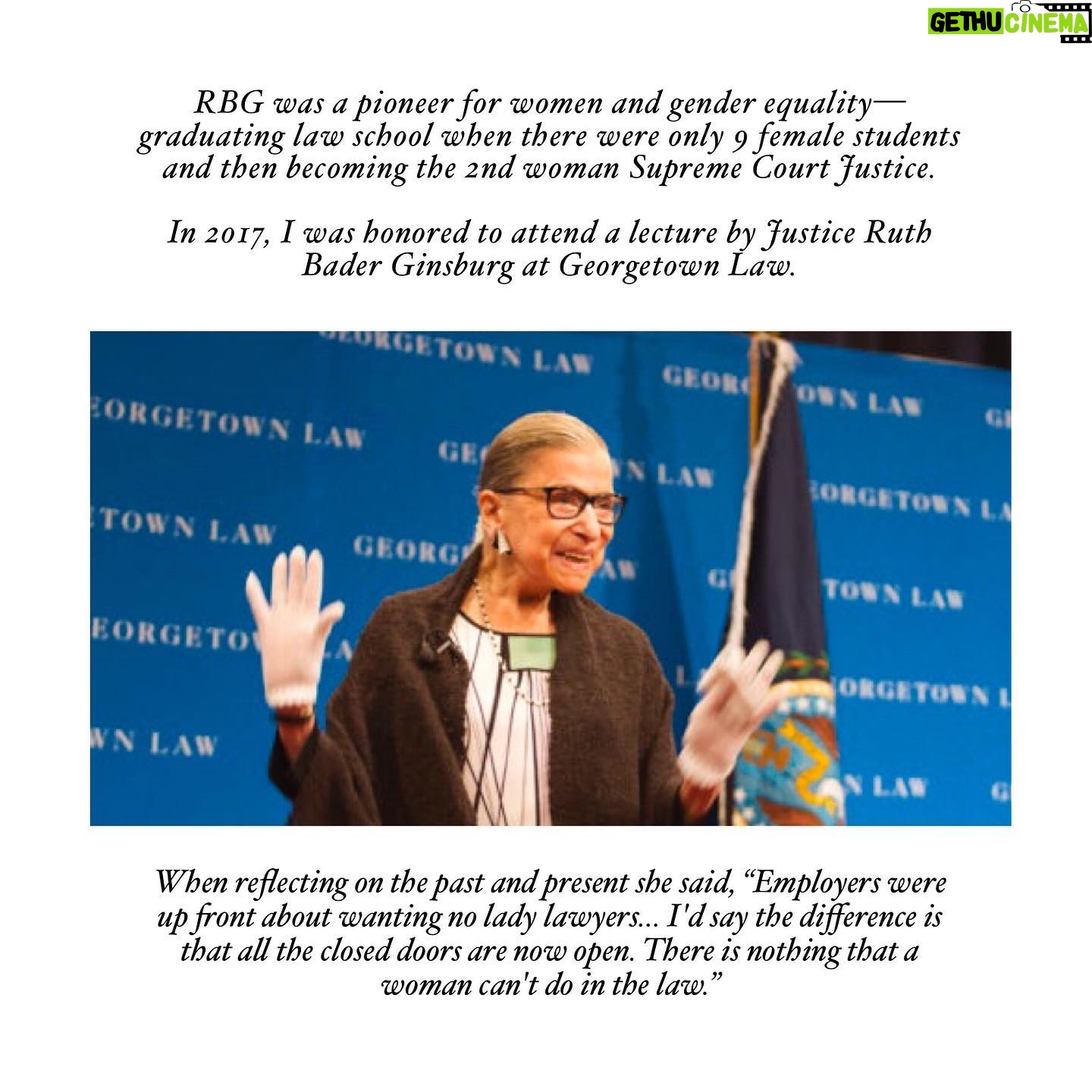 Tiffany Trump Instagram - Thank you, Justice Ruth Bader Ginsburg for being a trailblazer for women in the legal field, a pioneer for women and gender equality, and for showing that patriotism hinges not on agreement, but on the unwavering commitment to persevere, to listen, to learn, and to develop together. Justice Ginsburg, an icon of the left, and Justice Scalia, an icon of the right, were great friends- regardless of their different ideologies. Ginsburg admired Scalia for his love of the constitution and his fierce devotion to defend it how he believed was intended. Ginsburg often disagreed with his jurisprudence, but she too sought to defend the Constitution how she believed it was intended to by the founders. Scalia once even gave Ginsburg an advance notice of his dissent so Ginsburg could make her majority opinion better. What both understood about each other was that, despite their vast differences of opinion, they shared a truly unique bond - that of dedicating their life to advancing this country. May we learn from your devout commitment to justice so that we, too, may find extraordinary (and perhaps surprising) friendships among our fellow Americans, and continue your work to build a better and more just nation. #RBG #RIP