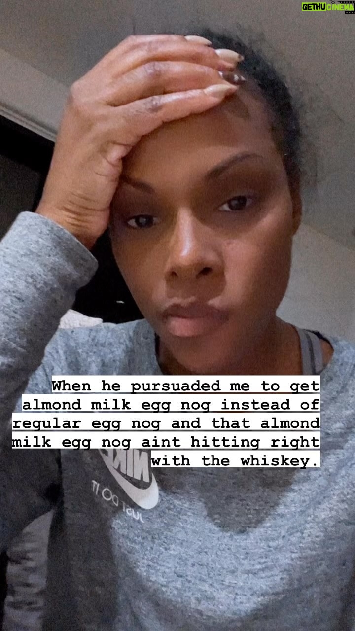 Tika Sumpter Instagram - I ain’t gonna tell y’all why he suggested almond..but the point being is he went back to the store and got the right kind. 😂😂 @nickjames138