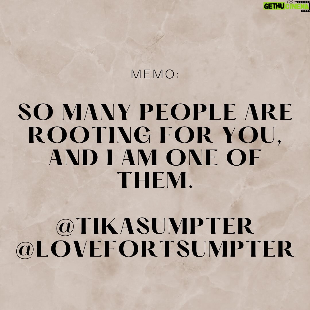 Tika Sumpter Instagram - We talk about haters so much in this world, not enough focus is placed on the cheerleaders. I truly get joy out of seeing people win in all things. You got this. @lovefortsumpter #love