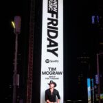 Tim McGraw Instagram - Thanx @spotify for the support in Times Square!! Have you listened to the new EP #PoetsResume yet?