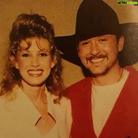 Tim McGraw Instagram - This is the very first picture ever taken of us, the very first time we ever met back in spring of 1994.  This was backstage of the "New Faces" show at the Country Radio Seminar......I fell for you in an instant!  Today is our 27th wedding anniversary and I fall for you everyday, every time you walk into the room, every time I see you in our 3 beautiful daughter's smiles. I just keep falling and always will.  Happy anniversary my love! @faithhill
