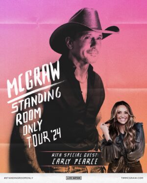 Tim McGraw Instagram - Announcing the Standing Room Only Tour 2024 with special guest @carlypearce! Tickets on sale next Friday, Aug. 4th at 10am local time. Go to timmcgraw.com to sign up for notifications! Can't wait to see you out there....